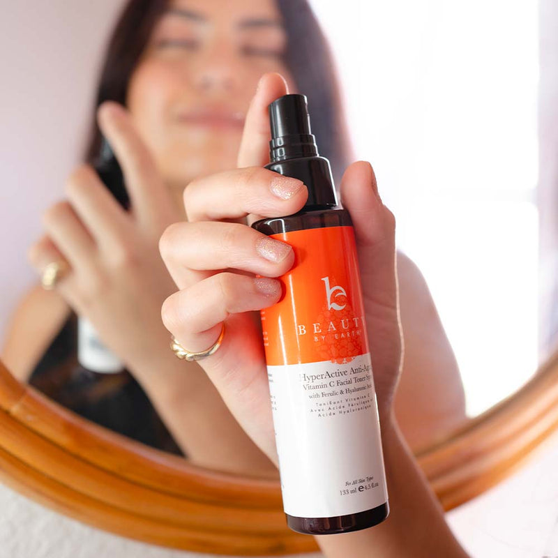HyperActive Anti-Aging¬Æ Vitamin C Toner - Single - Beauty by Earth - application