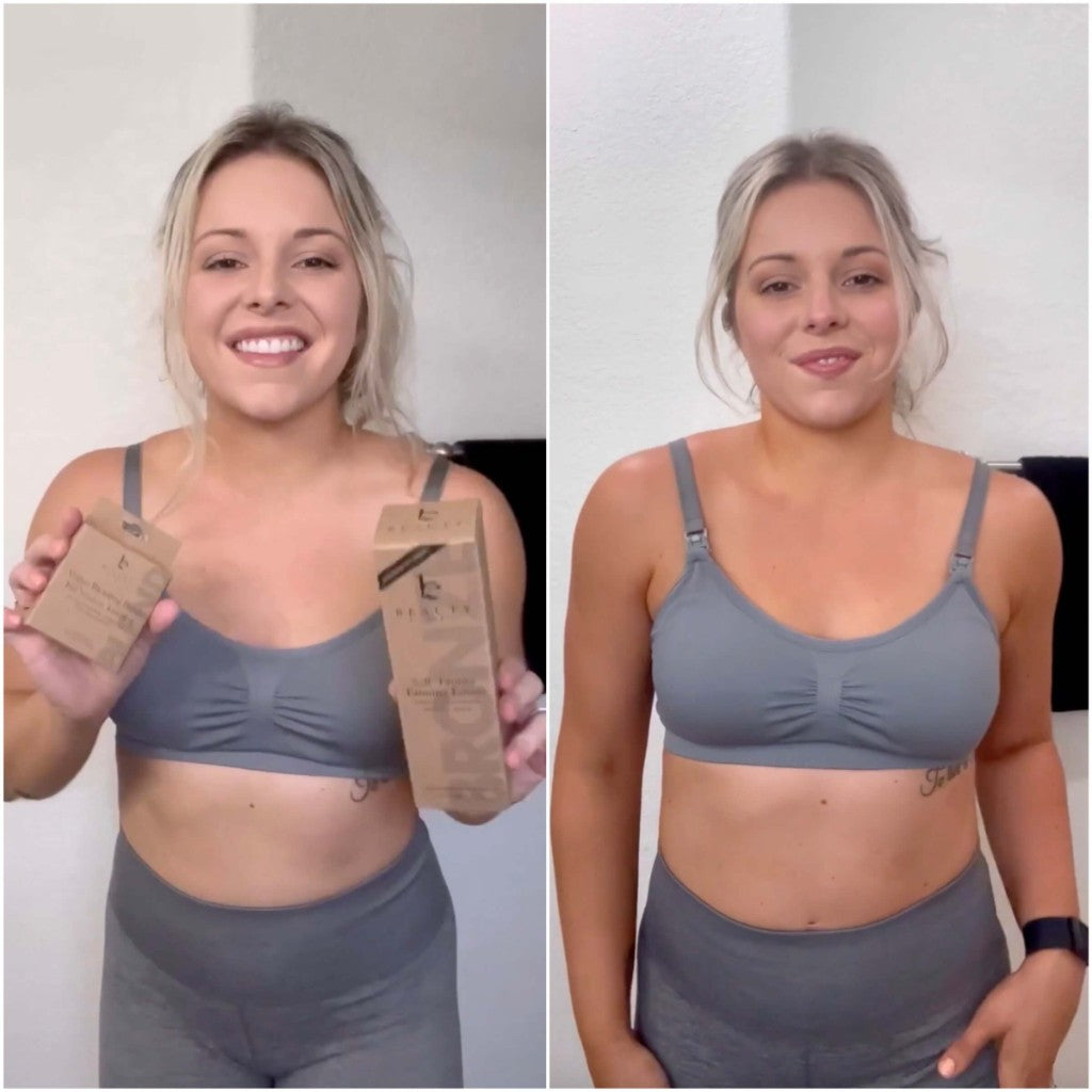 Before and after with Self Tanner products