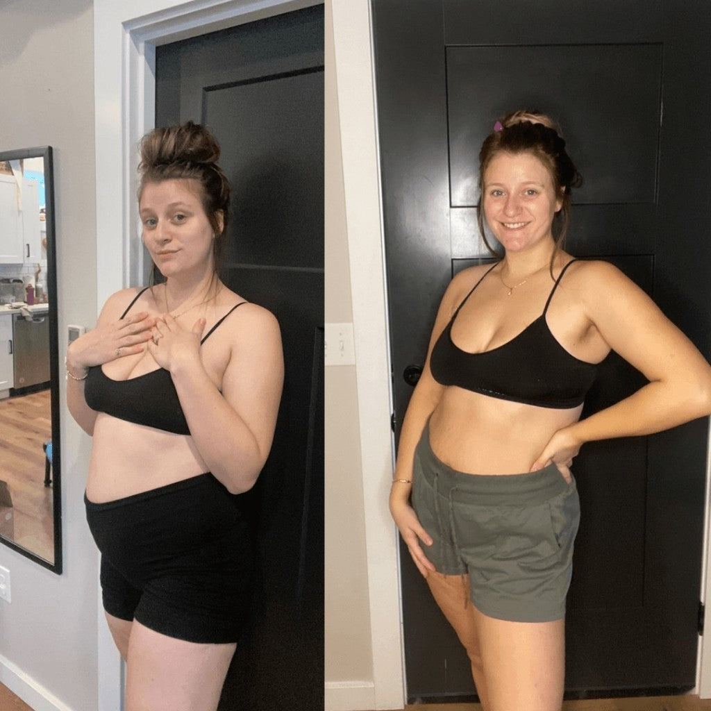 Before and after Self Tanner results