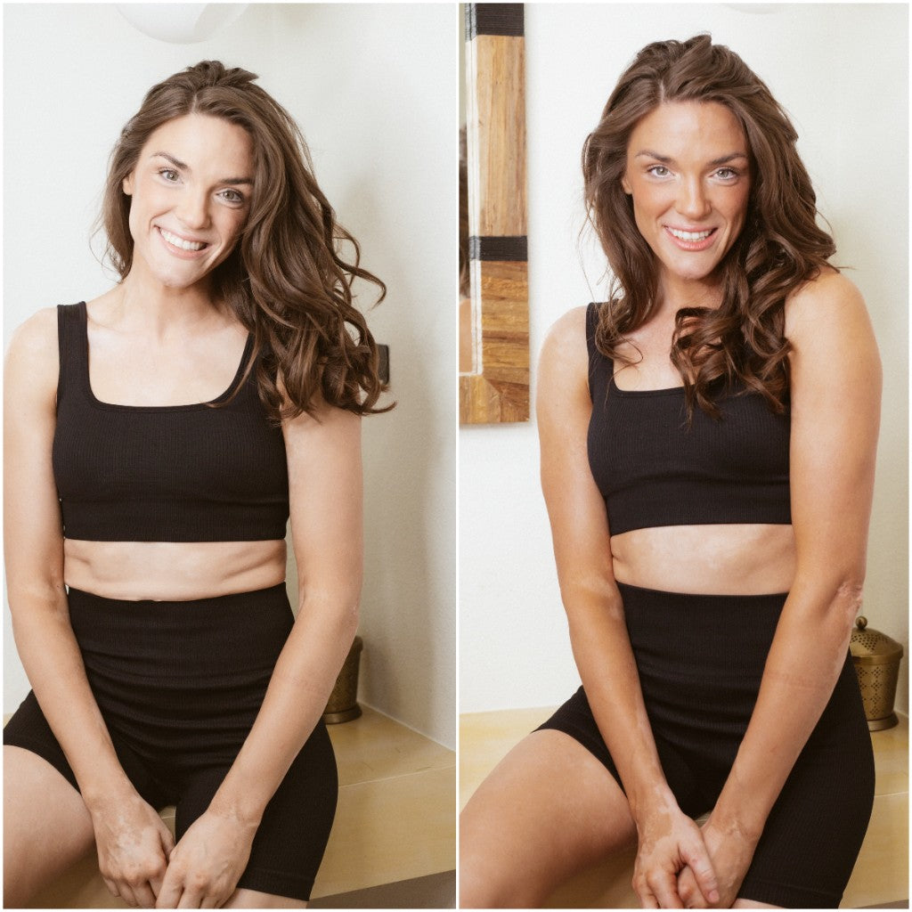 Before and after Self Tanner in black set